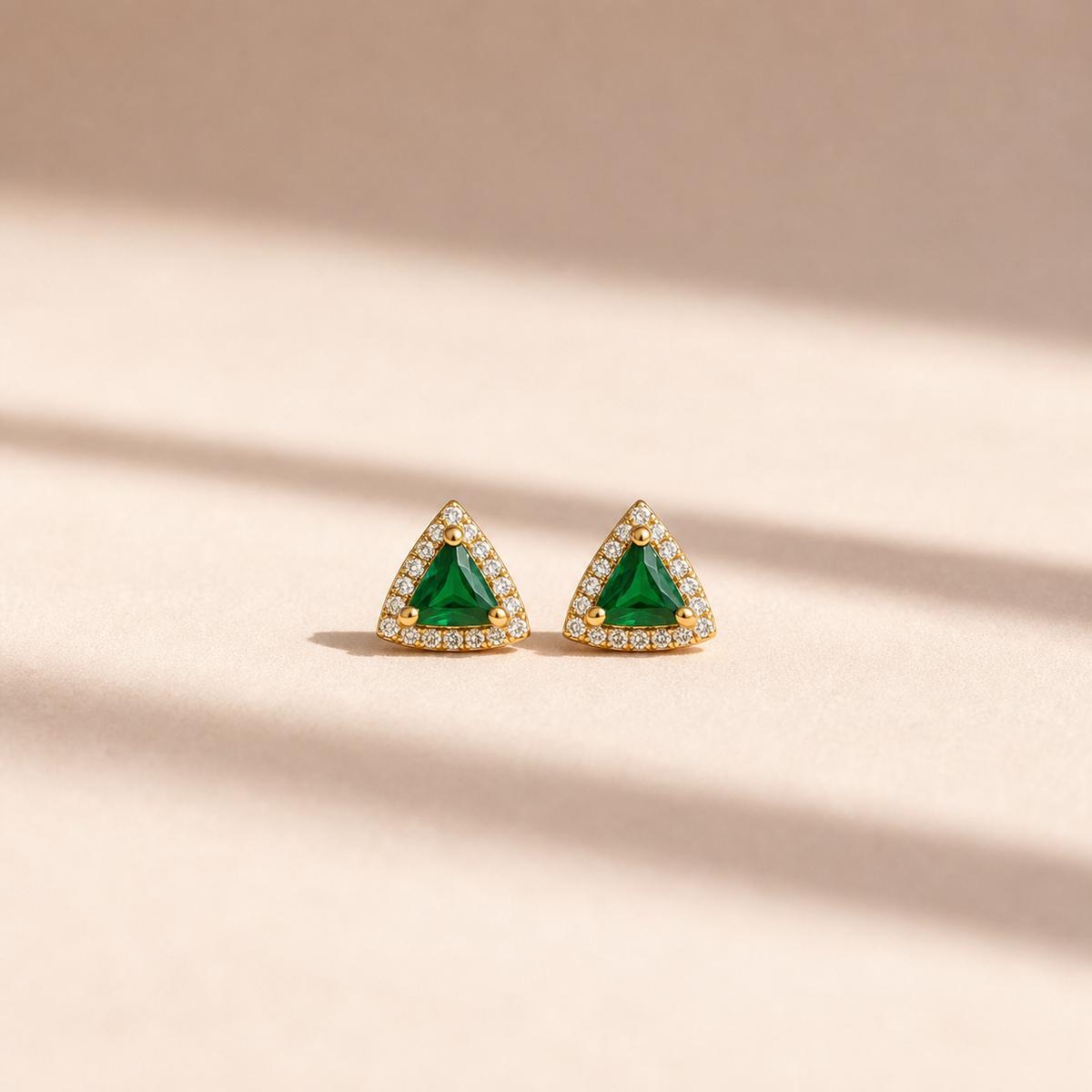 Golden Emera Trillion Earrings product image 5