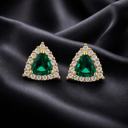 Golden Emera Trillion Earrings product image 6