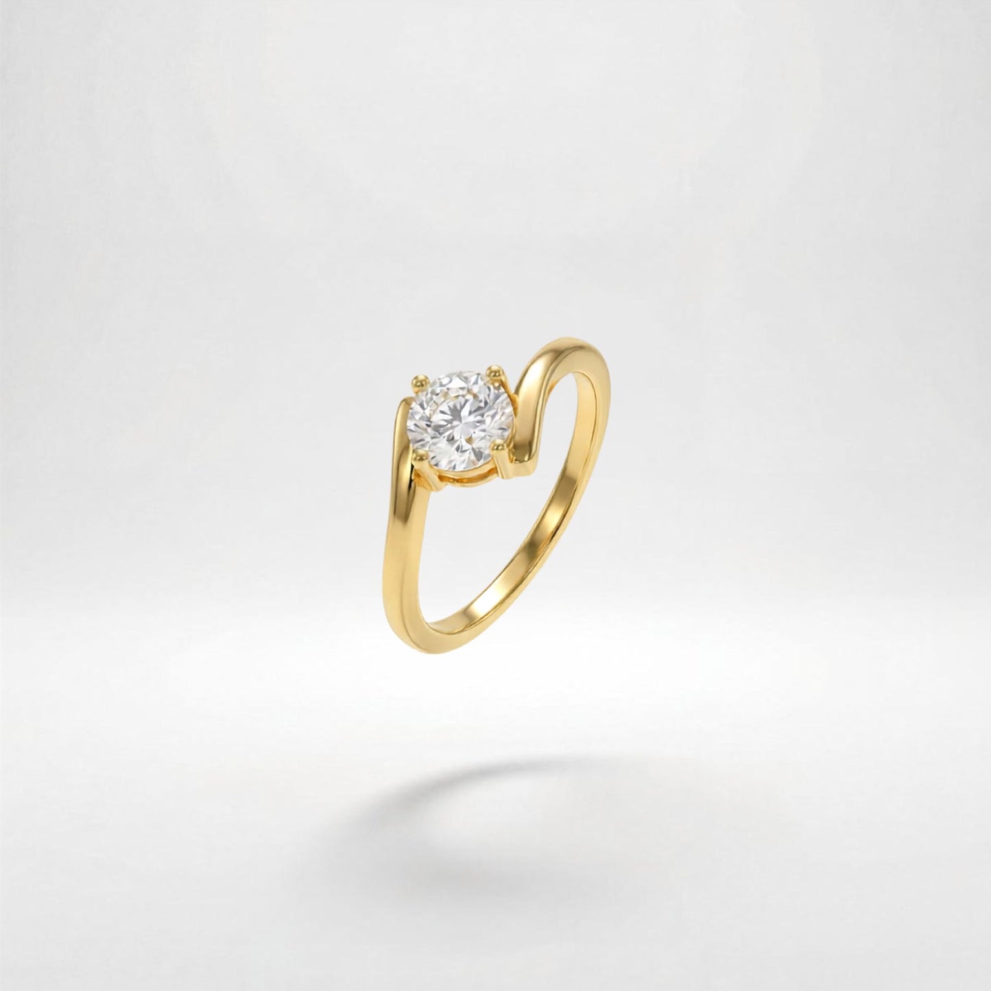 Golden Eterna Solitaire Ring product image 7