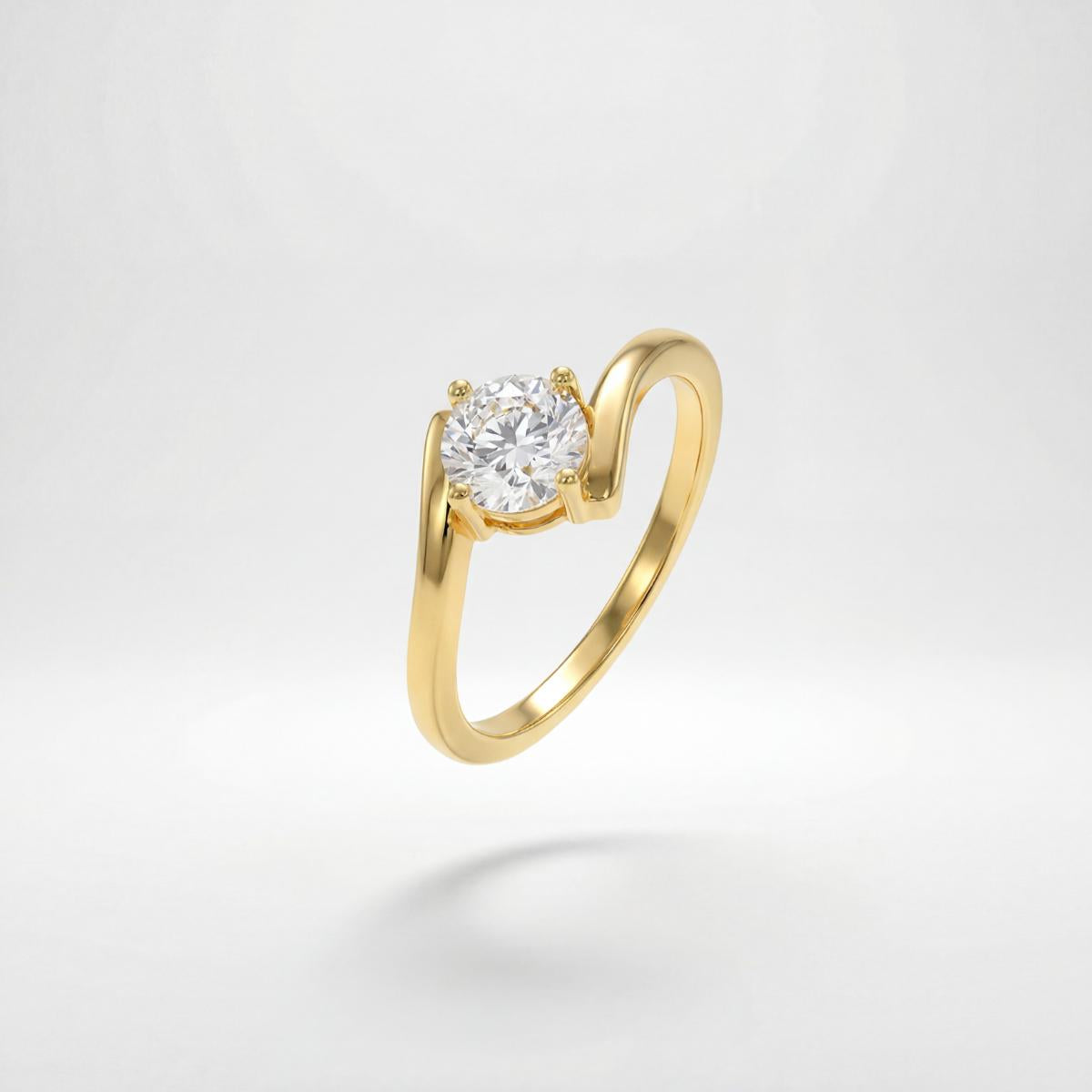 Golden Eterna Solitaire Ring product image 1