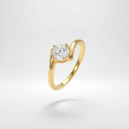 Golden Eterna Solitaire Ring product image 1