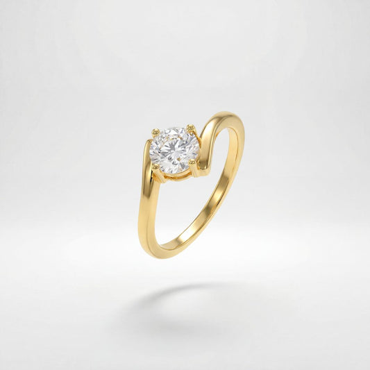 Golden Eterna Solitaire Ring product image 1