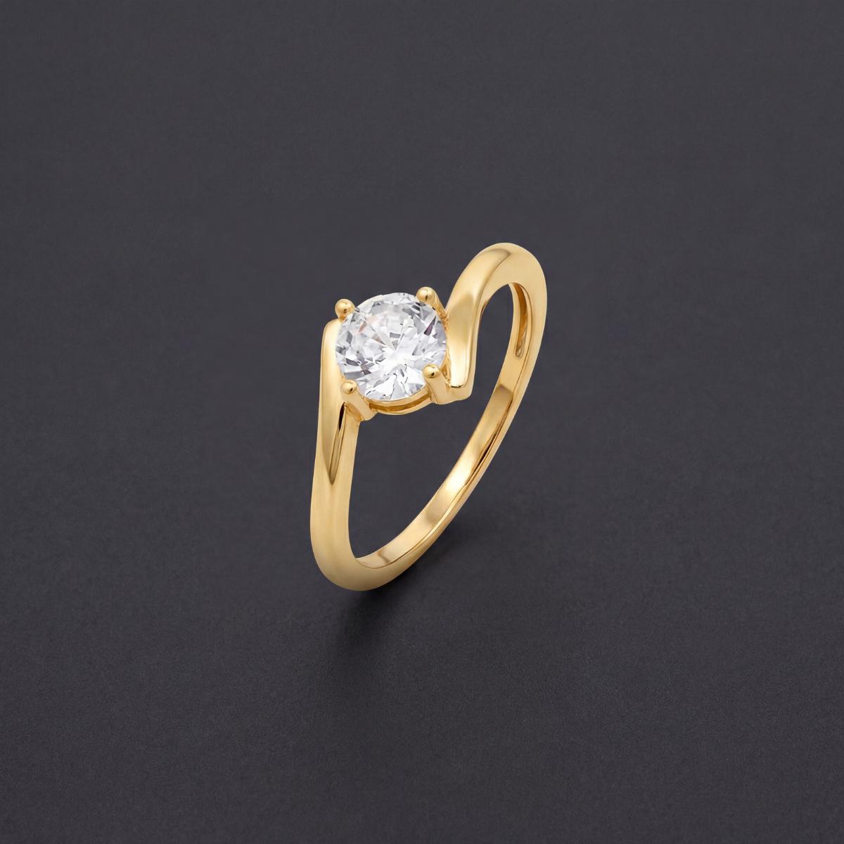 Golden Eterna Solitaire Ring product image 3