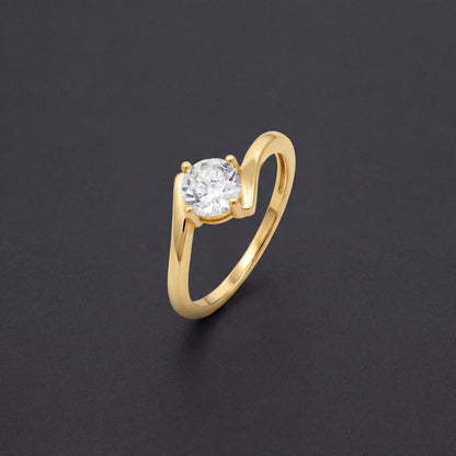 Golden Eterna Solitaire Ring product image 3