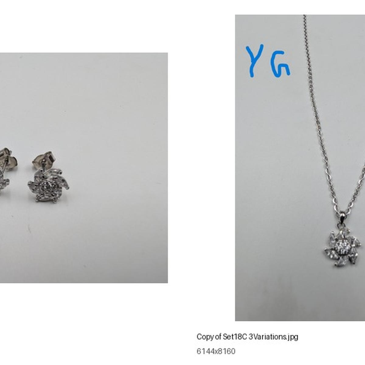 Golden Floral Swirl Jewellery Set product image 7