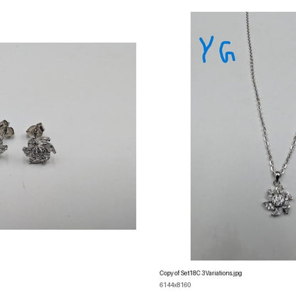 Golden Floral Swirl Jewellery Set product image 7