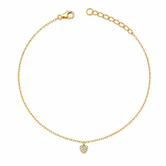 Golden Heart Charm Anklet product image 1