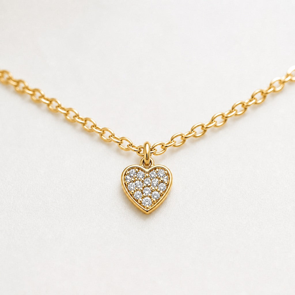Golden Heart Charm Anklet product image 5