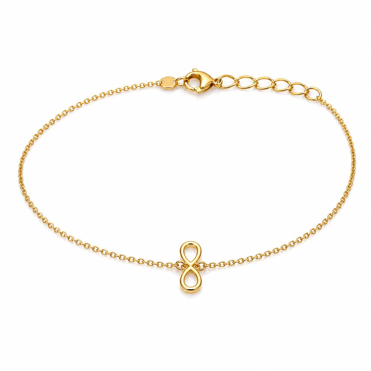 Golden Infinity Loop Anklet product image 1