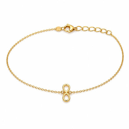 Golden Infinity Loop Anklet product image 1