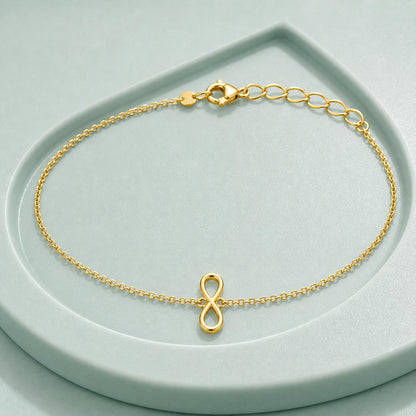 Golden Infinity Loop Anklet product image 7
