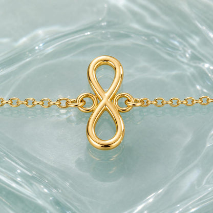 Golden Infinity Loop Anklet product image 9