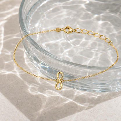 Golden Infinity Loop Anklet product image 10