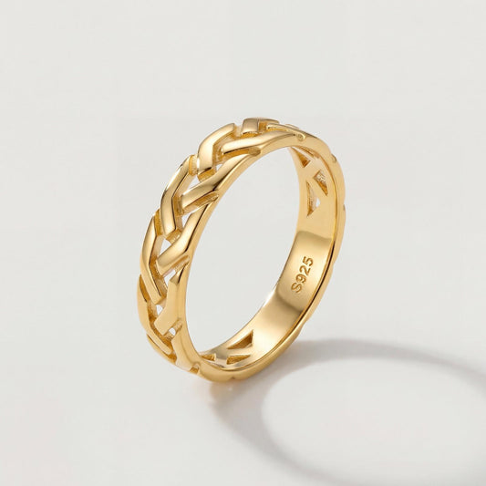 Golden Interlock Ring product image 1