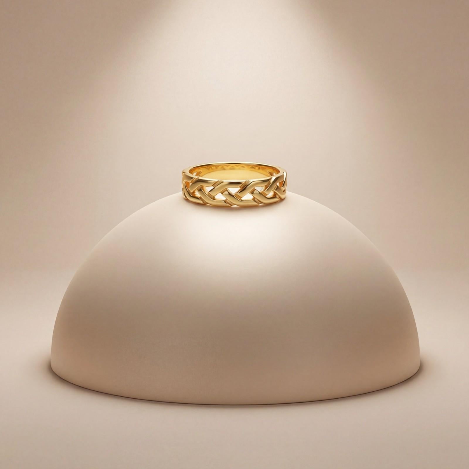 Golden Interlock Ring product image 3