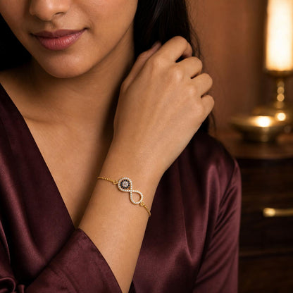 Golden Iris Infinity Bracelet product image 4