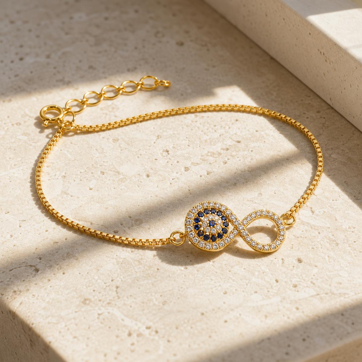 Golden Iris Infinity Bracelet product image 5