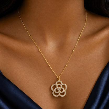 Golden Lotus Bloom Pendant product image 3
