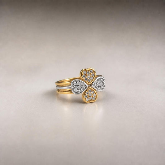 Golden Lucky Clover Ring product image 1