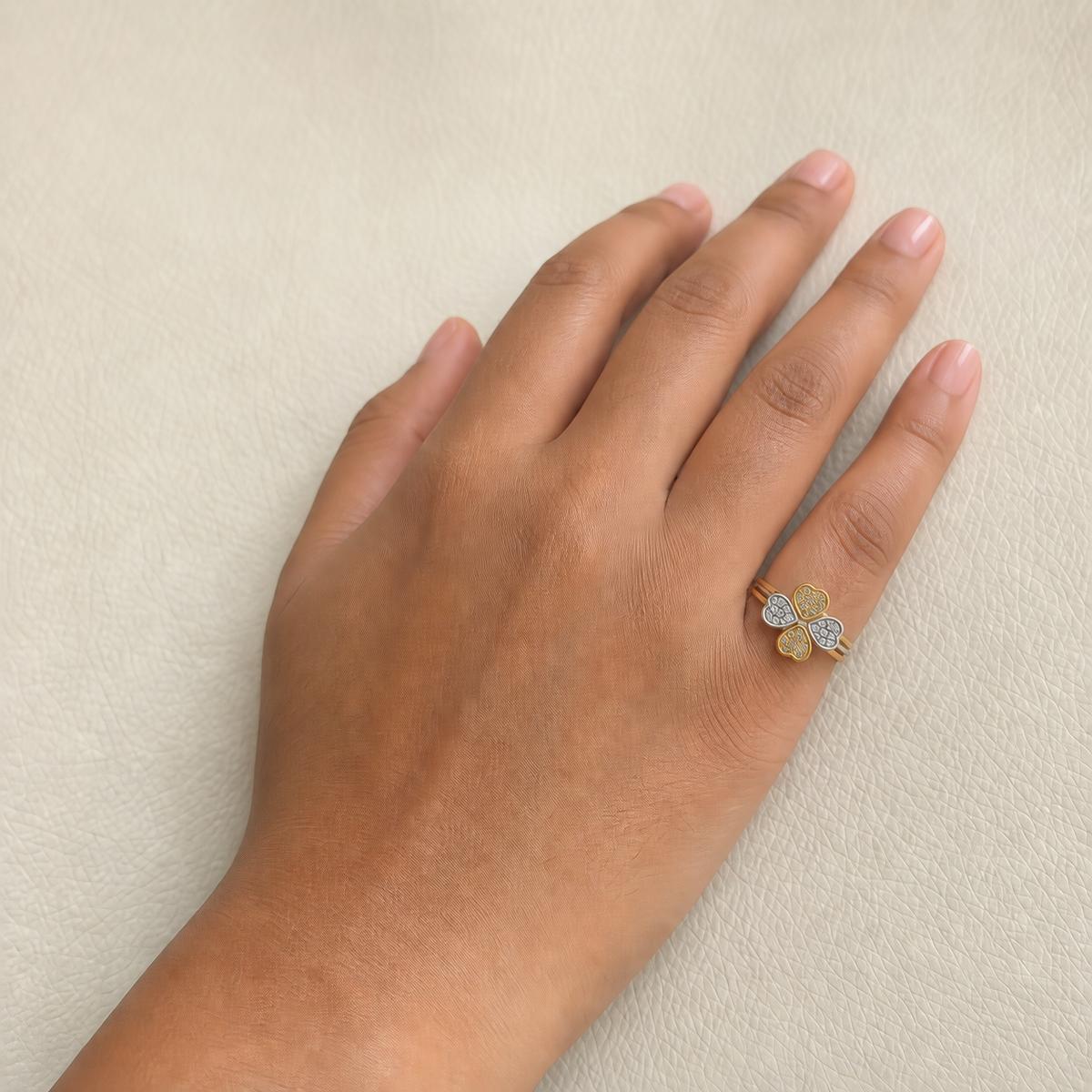 Golden Lucky Clover Ring product image 4