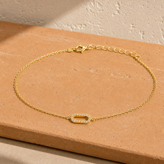 Golden Lumiere Link Anklet product image 2