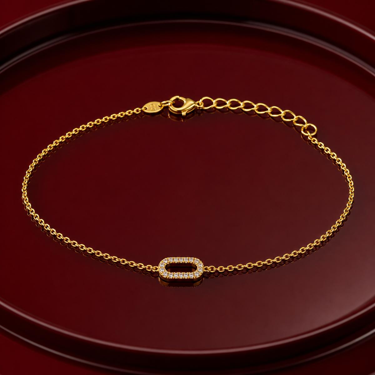 Golden Lumiere Link Anklet product image 3