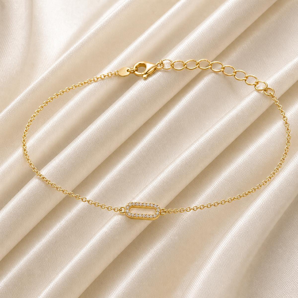 Golden Lumiere Link Anklet product image 6
