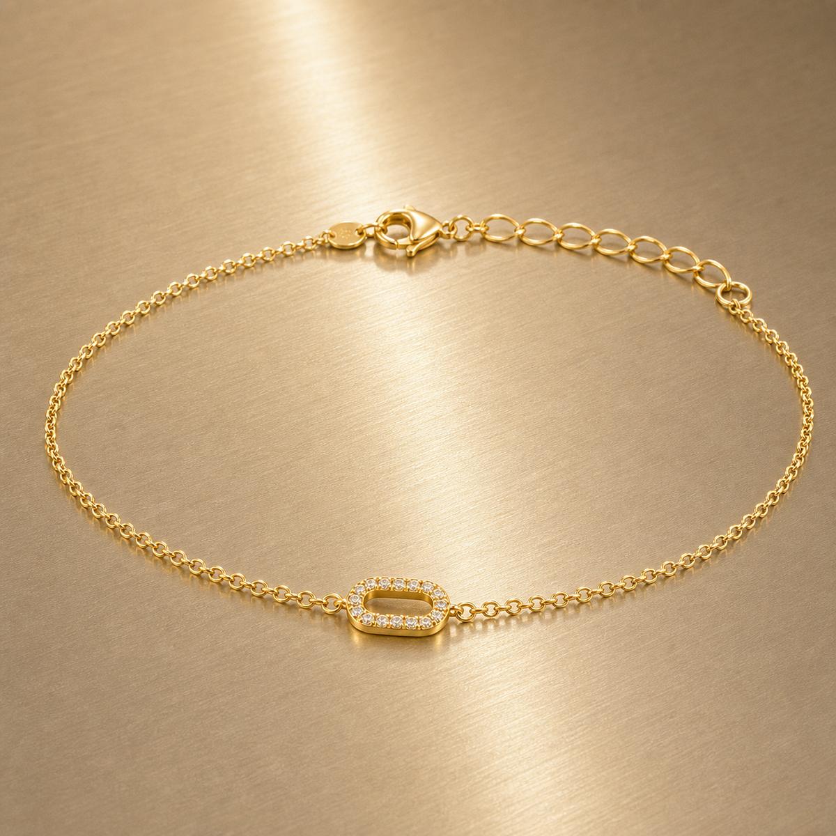 Golden Lumiere Link Anklet product image 10