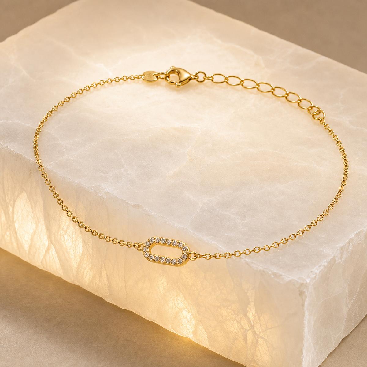 Golden Lumiere Link Anklet product image 12