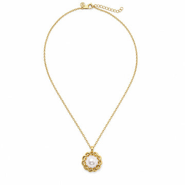 Golden Luna Pearl Halo Pendant product image 1