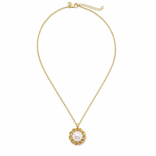 Golden Luna Pearl Halo Pendant product image 1