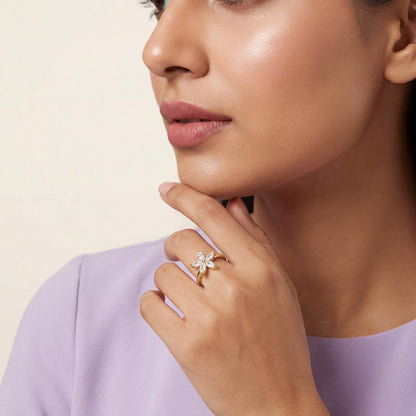 Golden Luna Petal Ring product image 5