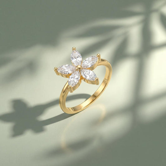 Golden Luna Petal Ring product image 2