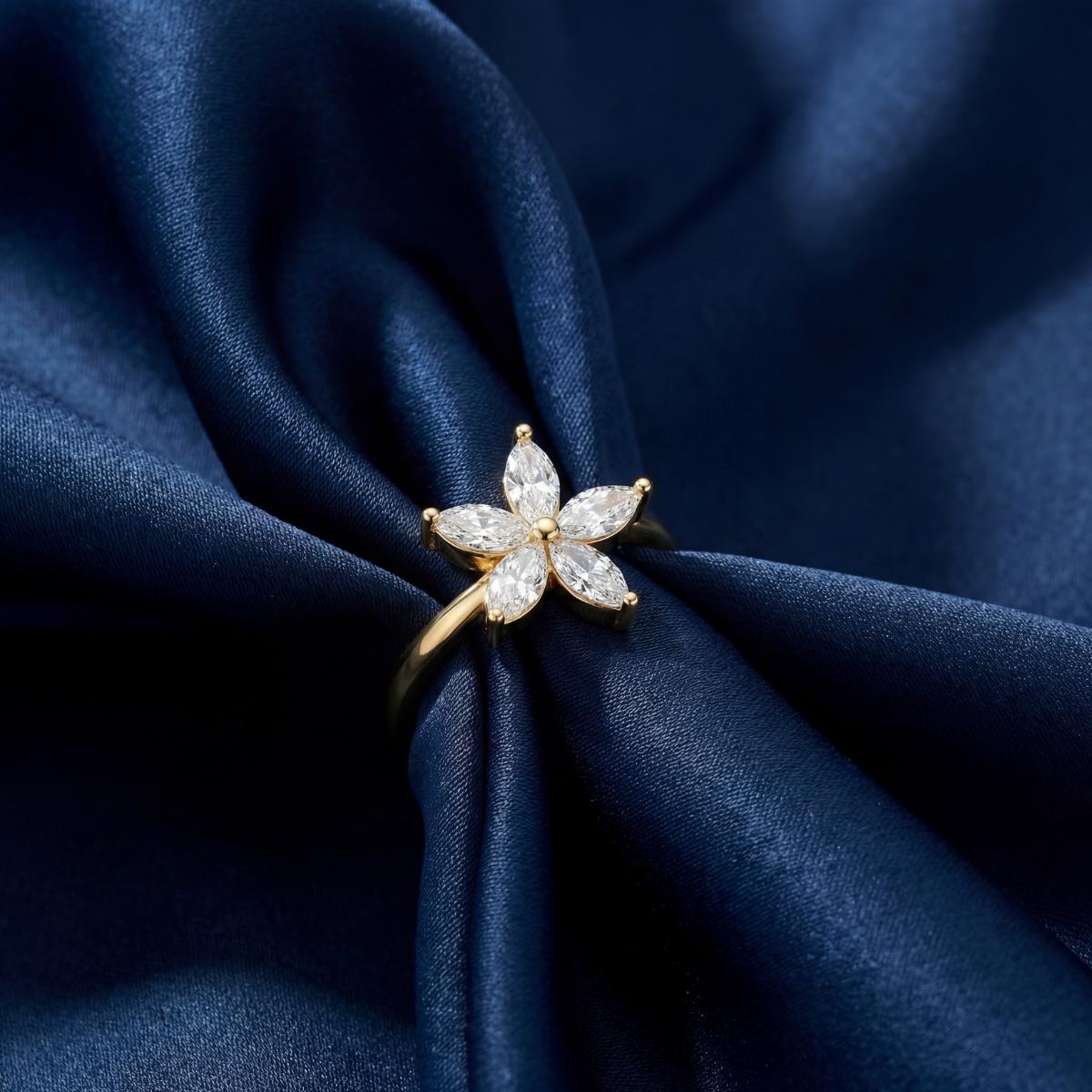 Golden Luna Petal Ring product image 3