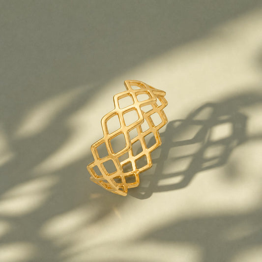 Golden Mesh Ring product image 2