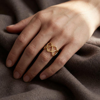 Golden Mesh Ring product image 9