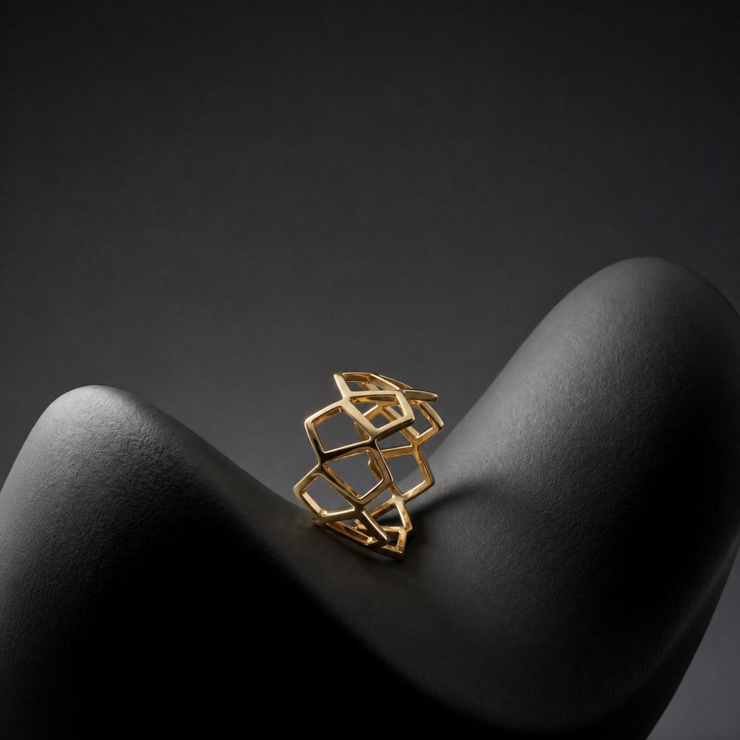 Golden Mesh Ring product image 6