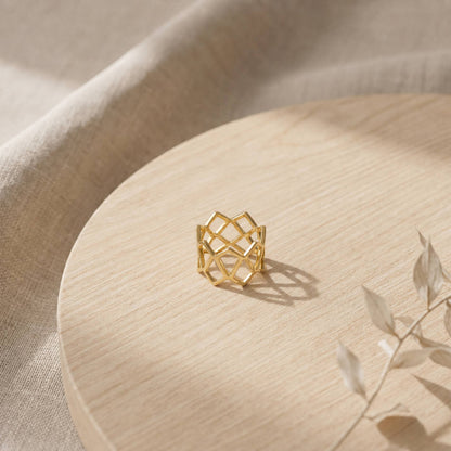 Golden Mesh Ring product image 8