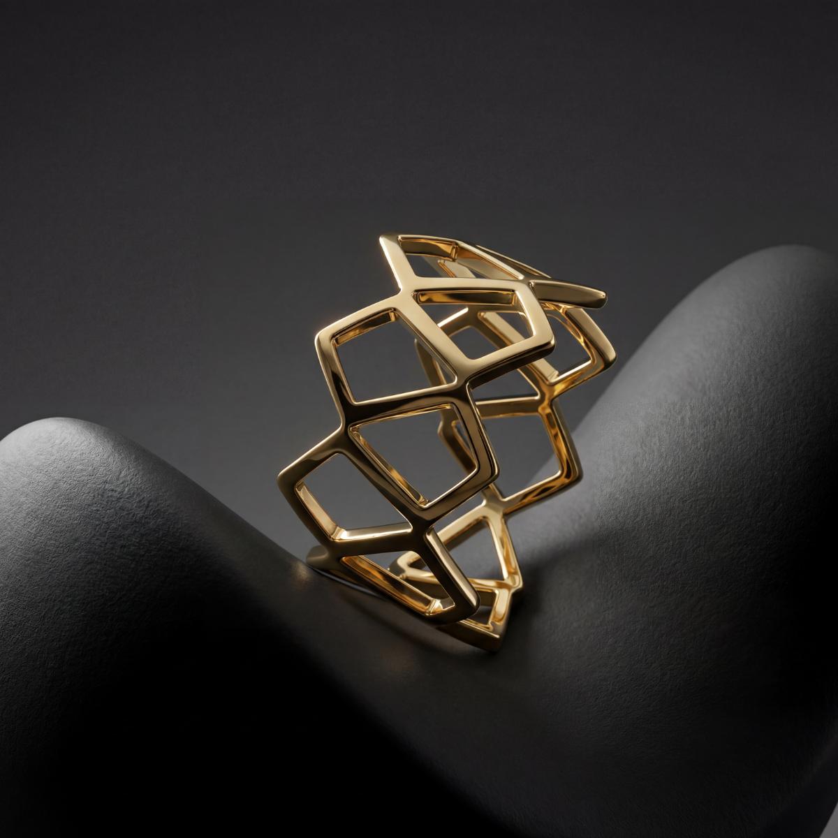Golden Mesh Ring product image 5
