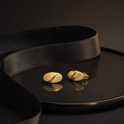 Golden Mira Polished Petal Earrings product image 2