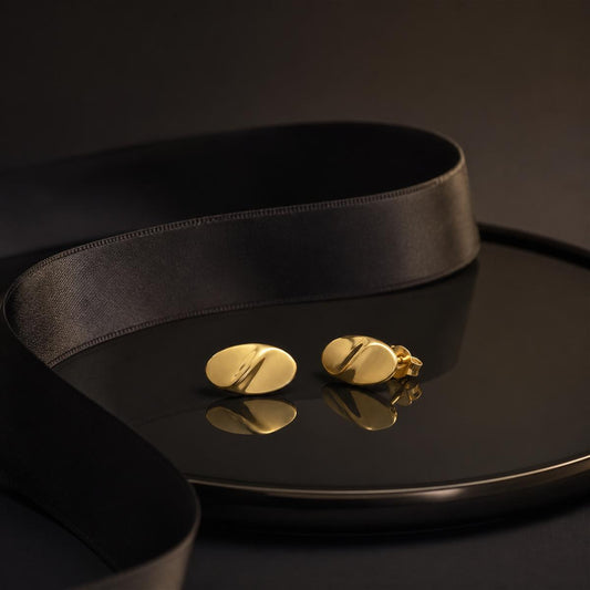 Golden Mira Polished Petal Earrings product image 2