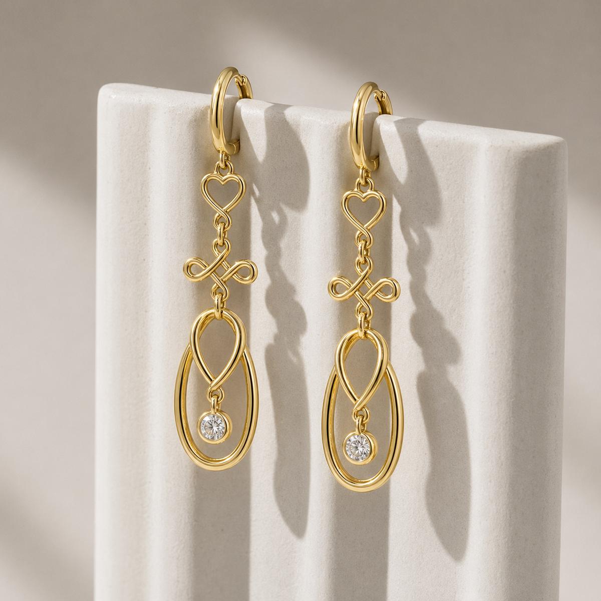 Golden Mira Teardrop Earrings product image 4