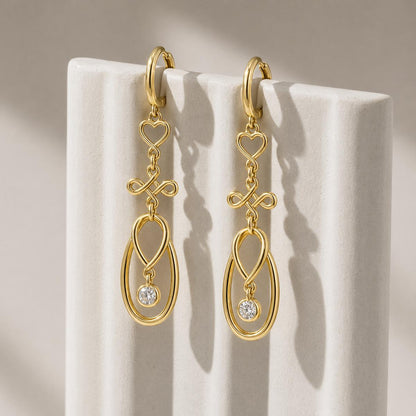 Golden Mira Teardrop Earrings product image 4