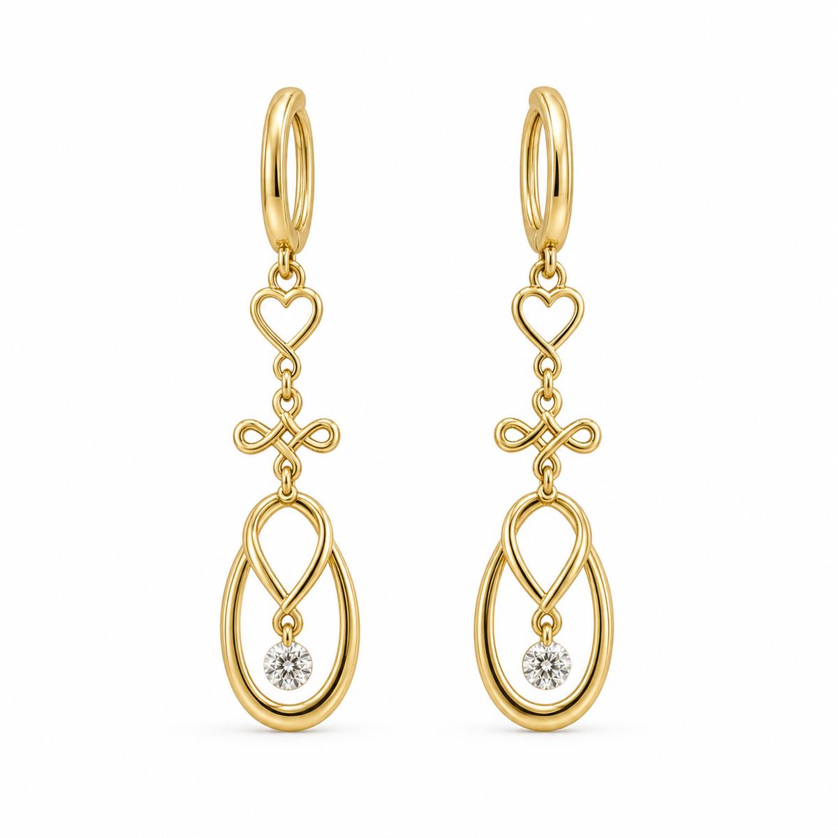 Golden Mira Teardrop Earrings product image 1