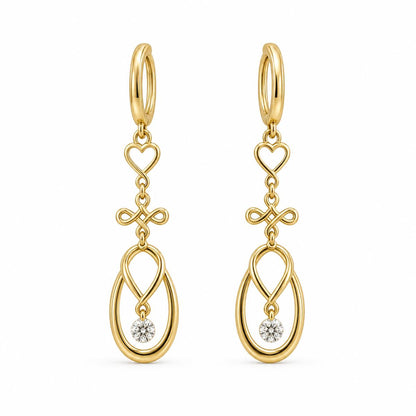 Golden Mira Teardrop Earrings product image 1