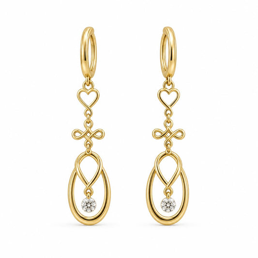 Golden Mira Teardrop Earrings product image 1