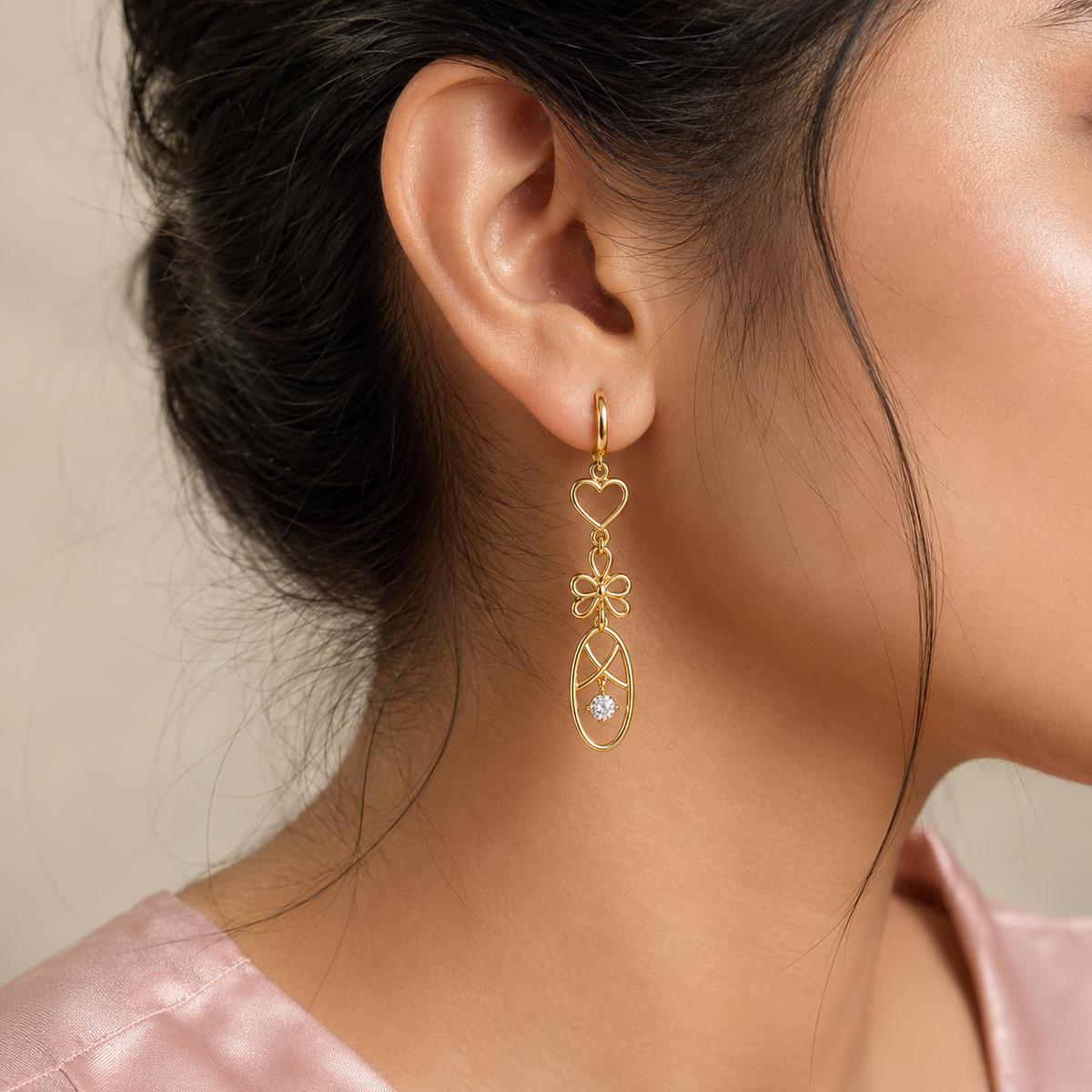 Golden Mira Teardrop Earrings product image 7