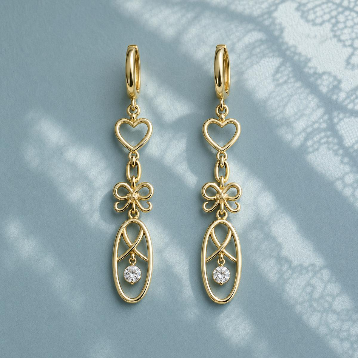Golden Mira Teardrop Earrings product image 5
