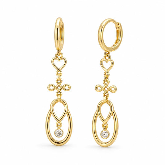 Golden Mira Teardrop Earrings product image 2