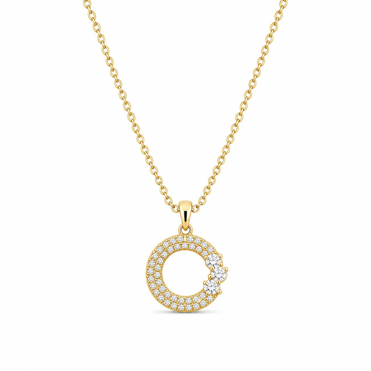 Golden Moonlit Crescent Pendant product image 1